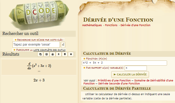 Image calcul-derivee-fonction